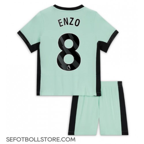 Chelsea Enzo Fernandez #8 Replika babykläder Tredjeställ Barn 2023-24 Kortärmad (+ korta byxor)